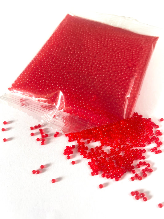 Balls - 10,000 pieces - 7-8mm - Red - Water absorbent balls - Water balls - Gel balls Transparent - Water beads - Water beads